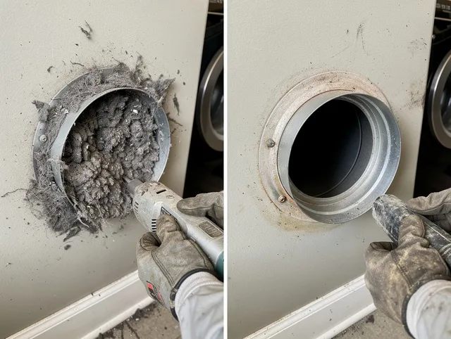 Professional clogged vent cleaning by Plainville Dryer Vent Cleaning in Plainville