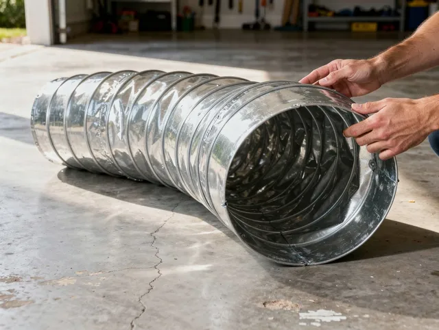 Plainville Dryer Vent Cleaning specialist using advanced equipment for thorough duct cleaning in Plainville