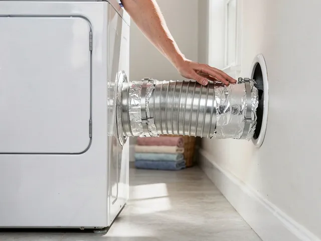 Professional dryer vent hose installation by Plainville Dryer Vent Cleaning in Plainville