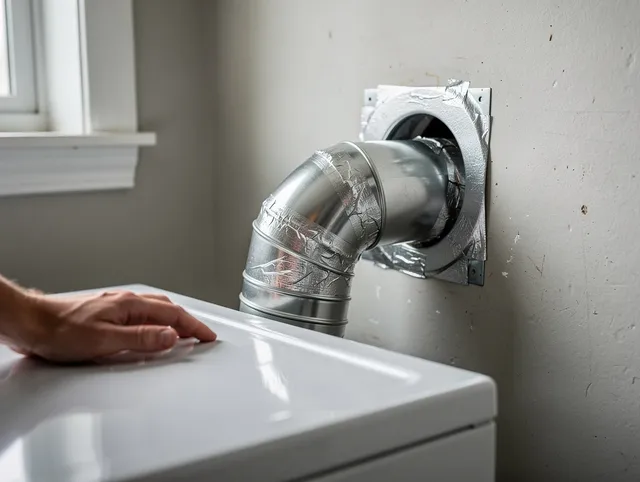 Plainville Dryer Vent Cleaning expert performing professional dryer vent repair and installation in Plainville